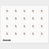 Highland Koe Halloween Funny Herfst Spooky Hart Sticker (Vel)