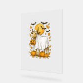 Highland Koe Halloween in spookkostuum Acryl Bord (Hoek)