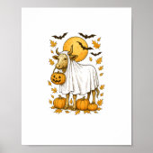 Highland Koe Halloween in spookkostuum Poster (Voorkant)