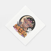 Highland Koe Halloween Spooky Seizoen Servet (Hoek)