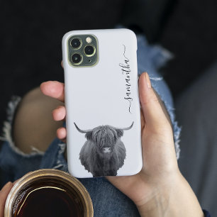 Highland Koe Handgeschreven 12 Hoesje-Mate iPhone  Case-Mate iPhone Case