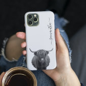 Highland Koe Handgeschreven 12 Hoesje-Mate iPhone  Case-Mate iPhone Case