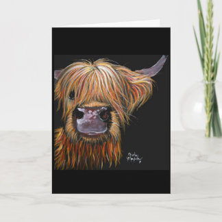 Highland Koe "Henry" Wenskaart Kaart