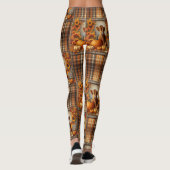 Highland koe Herfst Thema Leggings (Achterkant)