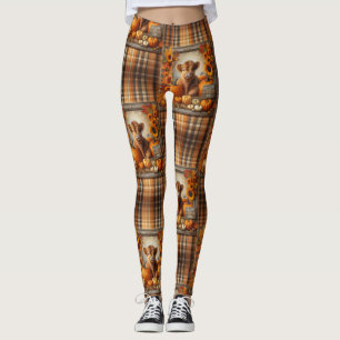 Highland koe Herfst Thema Leggings