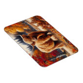 Highland Koe Herfst Waterverf Flexibel Magneet (Rechterzijde)