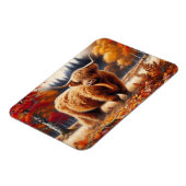 Highland Koe Herfst Waterverf Flexibel Magneet (Linkerzijde)