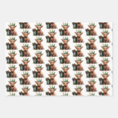 Highland Koe Holly Crown inpakpapier (Voorkant 3)