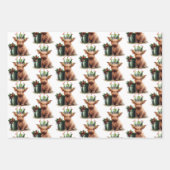 Highland Koe Holly Crown inpakpapier (Voorkant 2)