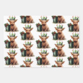 Highland Koe Holly Crown inpakpapier Vel (Voorkant)