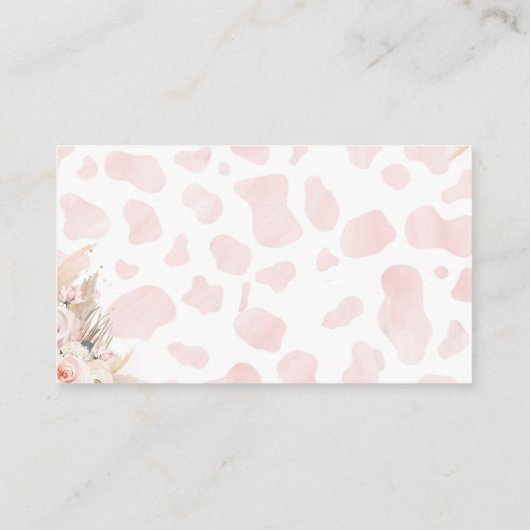 Highland Koe Holy Koe baby shower Enclosure Kaart (Achterkant)