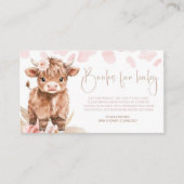 Highland Koe Holy Koe baby shower Enclosure Kaart (Voorkant)