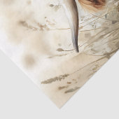 Highland Koe in een aardbeienpleister Decoupage Tissuepapier (Detail)