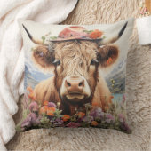 Highland koe in hoofdkleding 2 van 4 kussen (Deken)