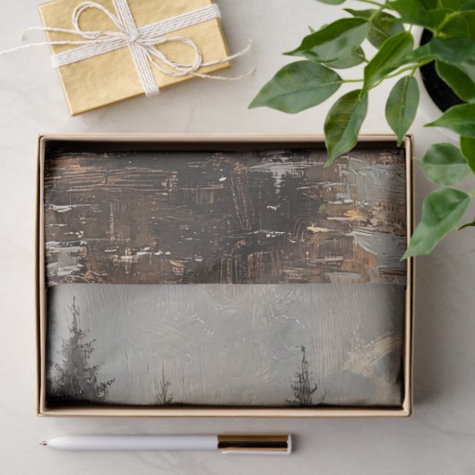 Highland Koe in winterlandschap Decoupage Tissuepapier (Geschenk)