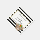 Highland Koe Invitation, Koe Birthday Servet (Hoek)