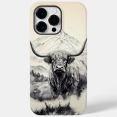 Highland Koe iPhone 14 Pro Max Telefoon Case (Achterkant)