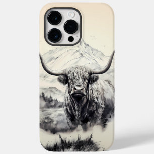 Highland Koe iPhone 14 Pro Max Telefoon Case