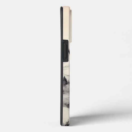 Highland Koe iPhone Case met Majestic Mountains (Achterkant / Rechts)