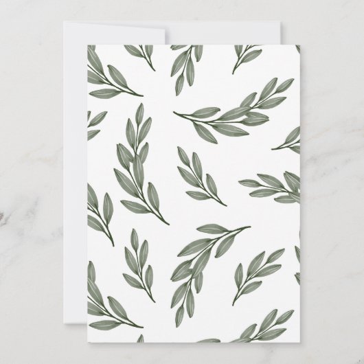 Highland koe, jongen baby shower uitnodiging (Achterkant)