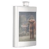 Highland koe kalf herfstgras monogram initiaal flacon (Rechts)