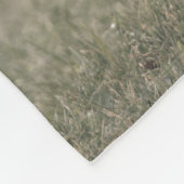 Highland koe kalf herfstgras monogram initiaal fleece deken (Hoek)