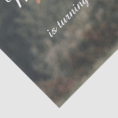 Highland koe kalf monogram eerste verjaardagsfeest tissuepapier (Detail)