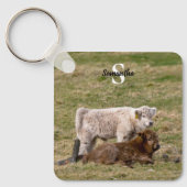 Highland Koe Keyring Sleutelhanger (Voorkant)