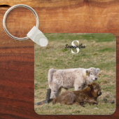 Highland Koe Keyring Sleutelhanger (Voorkant)