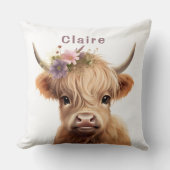 Highland koe kinderkamer decor baby deken kussen (Voorkant)