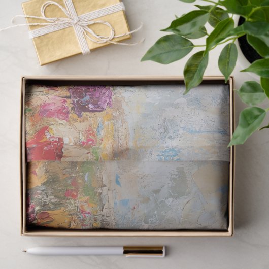 Highland Koe Kleurrijke Tulpen Decoupage Tissuepapier (Geschenk)