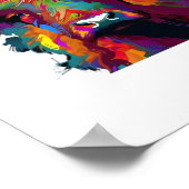 Highland Koe, koe, Highland koe kunst, schattig Hi Poster (Hoek)