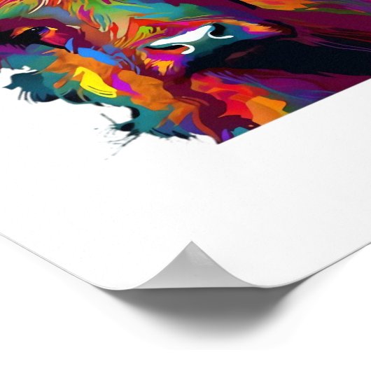 Highland Koe, koe, Highland koe kunst, schattig Hi Poster (Hoek)