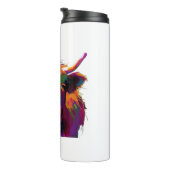 Highland Koe, koe, Highland koe kunst, schattig Hi Thermosbeker (Geroteerd rechts)