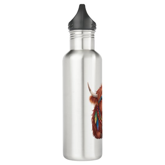 Highland Koe, Koele Koe, Zonnebril Waterfles (Links)