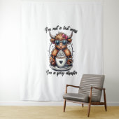 Highland Koe Koffie, Koffie Koe Wandkleed (In situ)