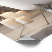 Highland Koe Lezen in Bad Tub Funny Badkamer Poster (Hoek)