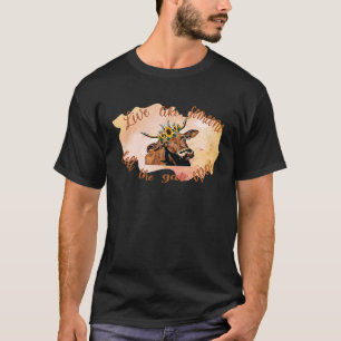 Highland Koe live alsof iemand de poort open heeft T-shirt