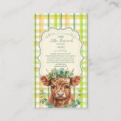 Highland Koe Lucky Little Sha Boeken voor Baby Enc Informatiekaartje (Voorkant)