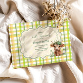 Highland Koe Lucky Little Shamroc Diapper Raffle Informatiekaartje