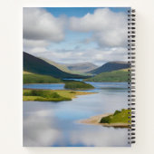 Highland Koe MacPherson rode jurk Tartan sjaal Notitieboek (Achterkant)