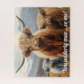 Highland Koe Majestic Trio 16 x 20 Legpuzzel (Verticaal)