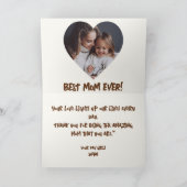 Highland Koe Mama & Kalf Moederdag Fotokaart Bedankkaart (Binnen)