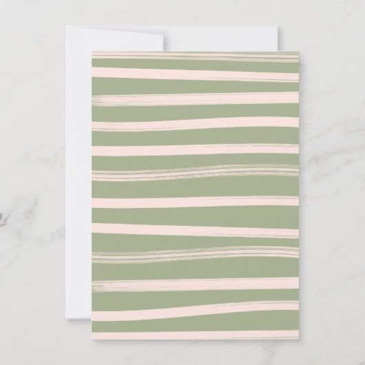 Highland Koe mammie en Baby shower florroze Kaart (Achterkant)