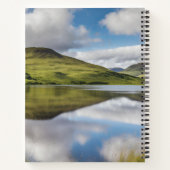 Highland Koe met Campbell Dress Tartan Sjaal Notitieboek (Achterkant)