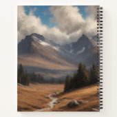 Highland Koe met Craig Tartan Sjaal Notitieboek (Achterkant)