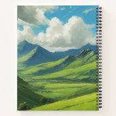 Highland Koe met Douglas Tartan Scarf Notitieboek (Achterkant)