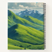 Highland Koe met Forrester Tartan Scarf Notitieboek (Achterkant)