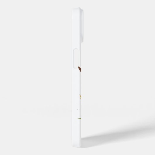 Highland Koe met gele zonnebloemkroon Case-Mate iPhone Case (Achterkant / Rechts)