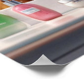 Highland Koe met haarverzorgingsproducten Leuke ba Poster (Hoek)